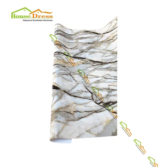 Wholesale Pice Printed Plastic Table Cloth UV PVC Marble Sheet Rigid PVC Films Roll Flexible Marbling PVC Polyester Tablecloth 