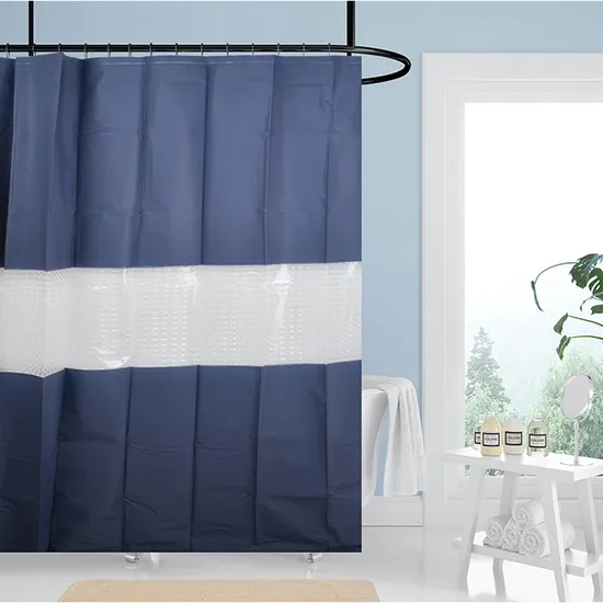 Waterproof Eco Friendly PEVA Shower Curtain 