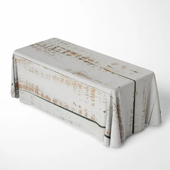 6FT Rectangular Personalized Custom Design Printed PVC Tradeshow Table Cloth with Logo 