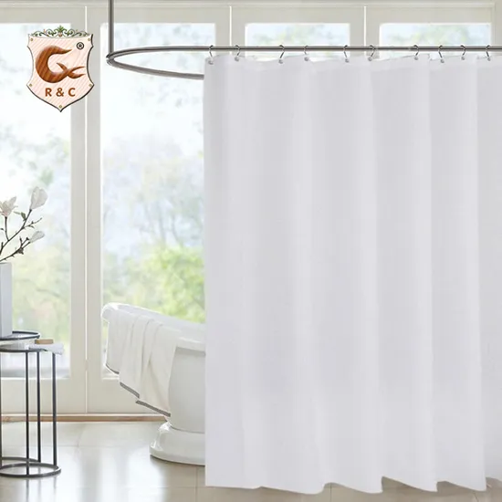 Custom Printed Shower Curtain Waterproof Transparent PEVA Shower Curtains 