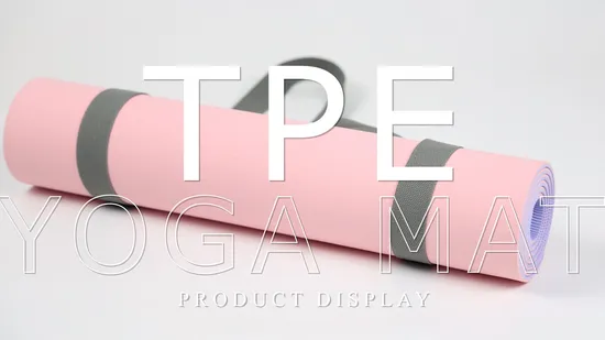 New Design Eco Friendly OEM High Quality 6mm Folding TPE Yoga Mat with Customised Yoga Mat 