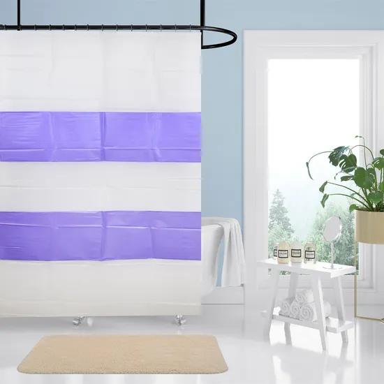 100% PEVA Stitching Bath Curtain Waterproof Mildew